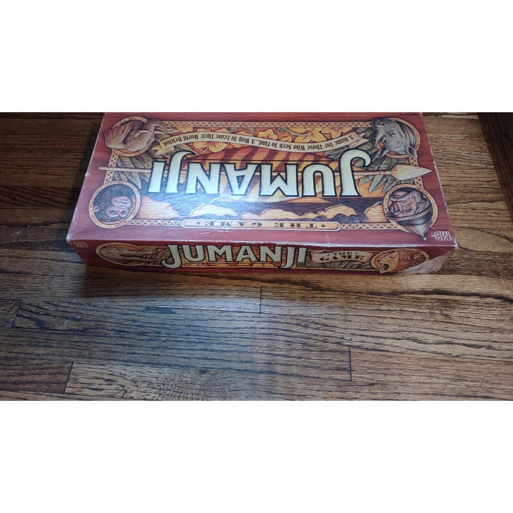 Jumanji The Game 1995 Milton Bradley Board Game Vintage Red Decoder 4634-L1 - Picture 3 of 10